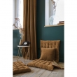 Rideau Ajustable + 8 Anneaux Pince &ndash; Velours de Coton C&eacute;sar &ndash; 140 x 270 cm - Camel, image n° 5