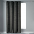 Rideau Tamisant &agrave; &OElig;illets 140 x 240 cm &ndash; Velours &ndash; Velvetine Anthracite, image n° 1