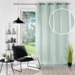 Voilage à œillets petite hauteur 140 x 180 cm – Voile tissé Soane Menthe, image n° 3