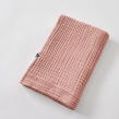 Drap de Douche Gaïa 70 x 130 cm – Gaze de Coton Unie Rose Pêche, image n° 4