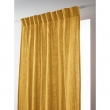 Rideau Galon Fronceur 140 x 240 cm &ndash; Double Gaze de Coton Ga&iuml;a Jaune Safran, image n° 1