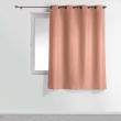 Lot de 2 rideaux &agrave; &oelig;illets petite hauteur 140 x 180 cm &ndash; Polyester uni Epure &ndash; Blush, image n° 4