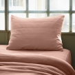 Taie d'oreiller en double gaze de coton – 50 x 70 cm – Rose pêche, image n° 4