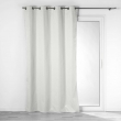 Lot de 4 Rideaux Thermiques 140 x 260 cm &ndash; 100 % Occultants / Jacquard &ndash; Darko Gris P&acirc;le, image n° 7