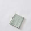 Serviette Invité Gaïa 30 x 50 cm – Gaze de Coton Unie Eucalyptus, image n° 4