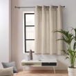 Lot de 2 Rideaux Petite Hauteur 135 x 180 cm &ndash; Twily Naturel &ndash; Polycoton, image n° 4