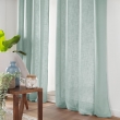 Voilage &agrave; &OElig;illets 140 x 240 cm &ndash; Effet Lin Tiss&eacute; &ndash; Cloris Bleu, image n° 6