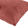COUVRE-LIT 2 PERSONNES MATELASS&Eacute; 220 x 240 CM &ndash; MICROFIBRE UNIE ROMANE TERRACOTTA, image n° 2