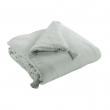 Édredon 150 x 150 cm en Gaze de Coton Unie – Gaïa Eucalyptus, image n° 1