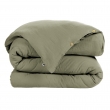Housse de couette 2 personnes 240x220 cm – Double gaze de coton Luxe – Romarin – Gaïa, image n° 5