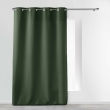 Rideau grande hauteur à œillets 140 x 280 cm – Polyester uni Essentiel Kaki, image n° 1