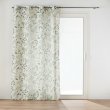 Rideau à œillets grande hauteur 140 x 280 cm en polyester/lin imprimé – Palmiflore, image n° 1