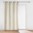 Rideau tamisant en velours relief 140 x 260 cm &ndash; &OElig;illets &ndash; Mod&egrave;le SWINGY Naturel, image n° 3
