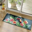 Tapis rectangle 50x120 cm &ndash; Moorea &ndash; 100% Polyamide &ndash; Finition surjet &ndash; Dessous antid&eacute;rapant, image n° 4