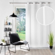 Voilage à œillets petite hauteur 140 x 180 cm – Voile tissé Soane Blanc, image n° 3