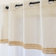 Voilage &agrave; &oelig;illets Louane 140 x 240 cm &ndash; Voile sabl&eacute; avec bande en jute, image n° 2