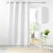 Rideau en shantung effet brillant 140 x 240 cm &ndash; Shana Blanc, image n° 2