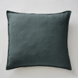 Taie d’Oreiller 60 x 60 cm – Lin Lavé Français Luxe Soline - Ardoise, image n° 1