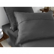 Taie d’oreiller 63 x 63 cm – Flanelle chaude – Collection Candice – Coloris Anthracite, image n° 4