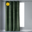 Lot de 2 Rideaux Tamisants &agrave; &OElig;illets 140 x 240 cm &ndash; Velours Doux &ndash; Velvetine Kaki, image n° 1