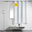 Lot de 2 Rideaux Sp&eacute;cial Petites Fen&ecirc;tres &agrave; &OElig;illets 140 x 180 cm &ndash; Uni Blanc &ndash; Essentiel, image n° 1