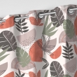 Rideau &agrave; &oelig;illets 140 x 240 cm &ndash; Coton imprim&eacute; BIANCA &ndash; Motif feuillage tendance, image n° 3