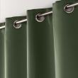 Lot de 2 Rideaux Occultants &agrave; &OElig;illets 140 x 180 cm &ndash; Uni Kaki, image n° 3