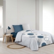 Parure de lit 3 pièces – Housse de couette 240 x 220 cm + 2 taies – 100 % coton – Voie Lactée, image n° 4