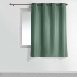 Rideau &agrave; &oelig;illets petite hauteur 140 x 180 cm &ndash; polyester uni essentiel &ndash; C&egrave;dre, image n° 1