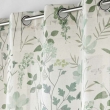 Rideau à œillets grande hauteur 140 x 280 cm en polyester/lin imprimé – Palmiflore, image n° 2