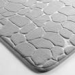 Tapis de Bain 50 x 120 cm – Microfibre Unie Relief Ricochet – Ultra Doux & AbsorbantGris Clair, image n° 2
