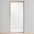 Voilage passe-tringle 90 x 200 cm – Voile sablé Lissea Blanc, image n° 1