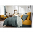 Drap Plat en Lin Lavé 270 x 300 cm – Soline Eucalyptus, image n° 2