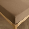 Drap Housse 140 x 190 cm Taupe  &ndash; 100% Coton 57 Fils/cm&sup2; &ndash; Bonnet 30 cm, image n° 4