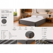Cache-sommier 160 x 200 cm Double Gaze de Coton GA&Iuml;A Anthracite &ndash; Qualit&eacute; Haut de Gamme, image n° 2