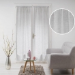 Paire de voilages droits passe-tringle 2 x 70 x 200 cm &ndash; Effet lin tiss&eacute; &ndash; Milza Gris, image n° 2