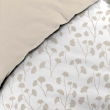 Housse de couette 240 x 220 cm VIOLETTEA + 2 taies &ndash; Coton 57 fils &ndash; Motif v&eacute;g&eacute;tal &ndash; Naturel, image n° 3