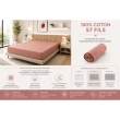 Drap Housse 160 x 200 cm Vieux rose &ndash; 100% Coton 57 Fils/cm&sup2;- Bonnet 30 cm, image n° 2