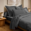 Drap-Housse 180 x 200 cm Prestige Graphite  &ndash; Satin de Coton Peign&eacute; 120 fils/cm&sup2; &ndash; Bonnet 30 cm, image n° 3