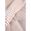 Taie d&rsquo;oreiller LIVIA 60 x 60 cm &ndash; Double gaze de coton ray&eacute;e &ndash; Abricot, image n° 3