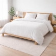 Parure de lit 260 x 240 cm Sienna Blanc + 2 taies 63x63 cm &ndash; Double face gaze de coton & coton 57 fils, image n° 1