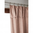 Rideau ajustable 140 x 270 cm &ndash; Lyocell Uni Lysandre Blush + 8 Anneaux Pince, image n° 2