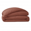 Housse de couette 240 x 220 cm Grand H&ocirc;tel Signature Terracotta &mdash; Percale de coton peign&eacute; 80 fils/cm&sup2;, image n° 3