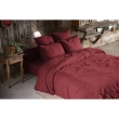 Pack gaze de coton &mdash; Parure de couette 220 &times; 240 cm + drap housse 140&times;190 + 2 taies 60x60 - Bordeaux, image n° 1