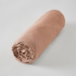 Drap Housse 90 x 190 cm &ndash; Lin Lav&eacute; Fran&ccedil;ais Luxe Soline &ndash; Vieux rose, image n° 2