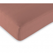 Drap housse 2 en 1 imperm&eacute;able 140 x 190 cm &ndash; Coton 57 fils &ndash; DUO PROTECT Vieux Rose, image n° 4