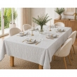 Nappe rectangle 150 x 350 cm + 6 serviettes de table &ndash; Double gaze de coton GA&Iuml;A Nuage, image n° 1