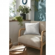 Lot de 2 coussins 45 x 45 cm gaze de coton Nuage &ndash; D&eacute;houssables zip &ndash; Passepoil, image n° 3