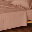 Drap plat 1 personne &ndash; 180 x 290 cm &ndash; coton 57 fils Lina Blsuh &ndash; finition point bourdon, image n° 3