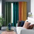 Rideau Tamisant &agrave; &OElig;illets 140 x 240 cm &ndash; Velours &ndash; Velvetine Anthracite, image n° 4